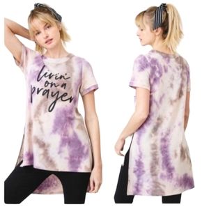 'Living On A Prayer' Tie Dye Top